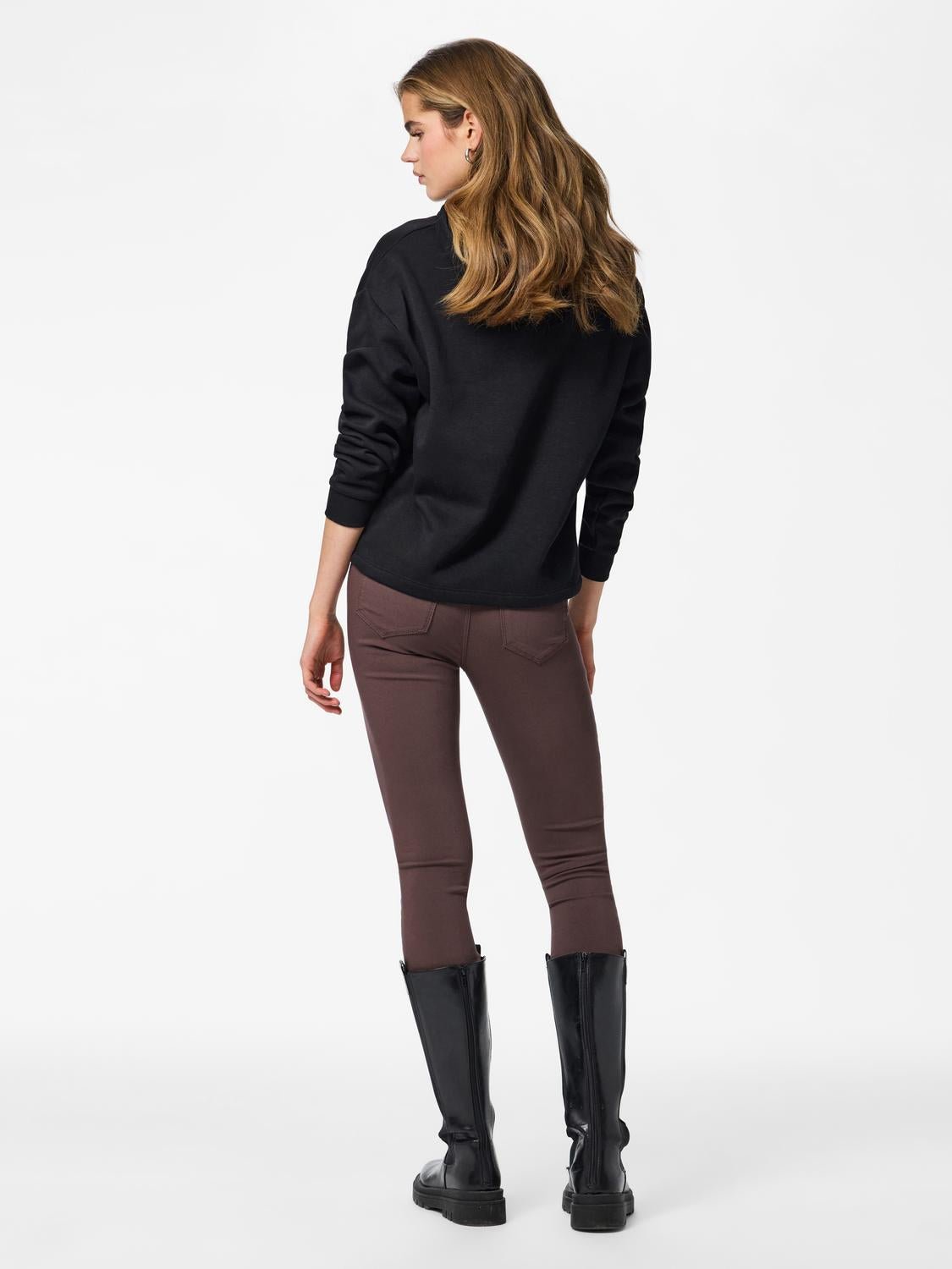 PCHIGHSKIN Trousers - Hot Fudge - VERO MODA & VILA Bergvik